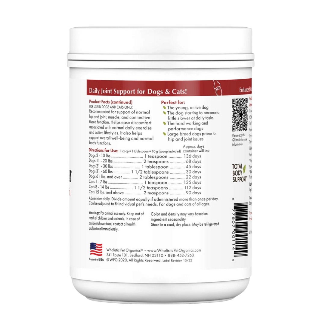 Wholistic Pet Organics Joint Mobility GLM | Multivitamin + Joint Support + Green Lipped Mussels