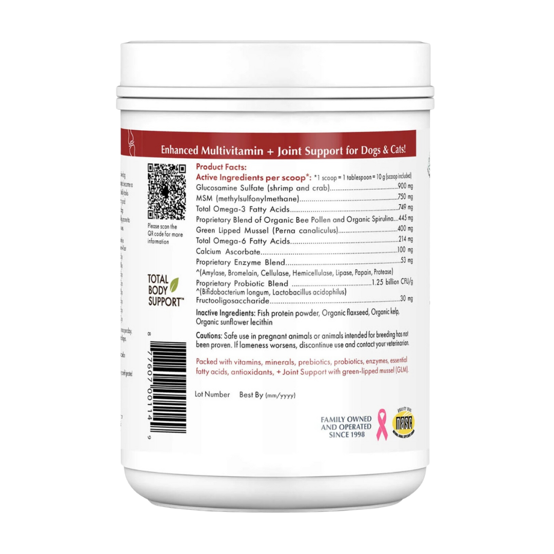Wholistic Pet Organics Joint Mobility GLM | Multivitamin + Joint Support + Green Lipped Mussels
