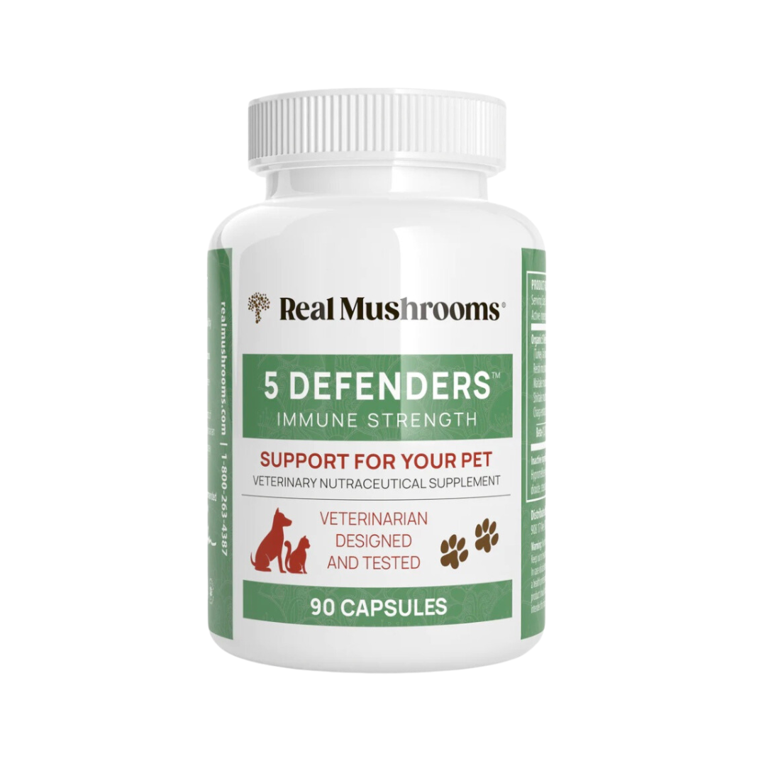 Real Mushrooms 5 Defenders | Organic Immune Support Mushroom Blend