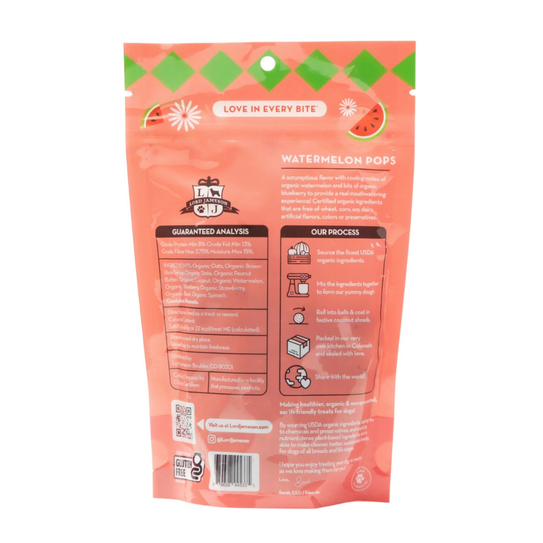 Watermelon Pops Organic Treats