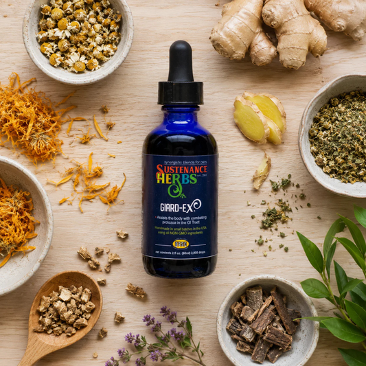 Sustenance Herbs Giard-Ex | Organic Natural Giardia Support