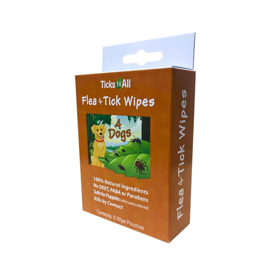 Flea + Tick Repellent Wipes | Natural Flea, Tick & Insect Wipes, Formulated by Disease Specialists