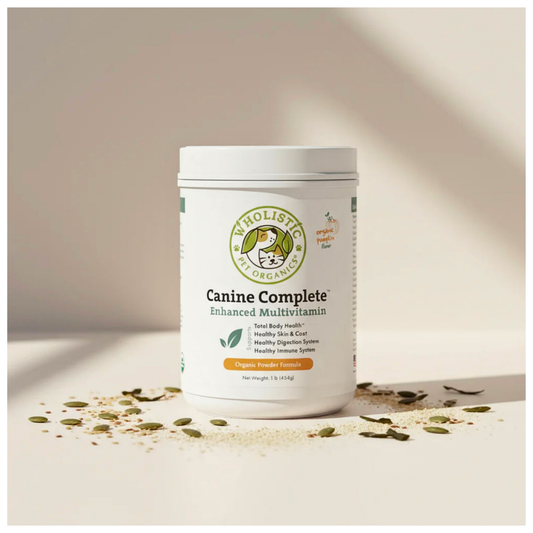 Wholistic Pet Organics Canine Complete | Organic Whole-Food Multivitamin for Dogs, With Enzymes & Probiotics