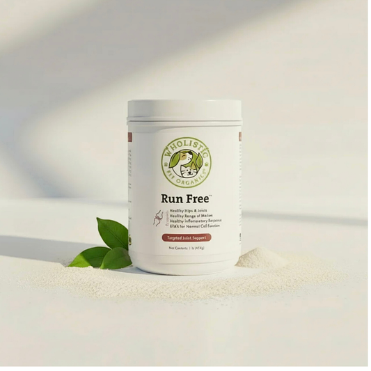 Wholistic Pet Organics Run Free | Natural Targeted Joint Support With Glucosamine, Chondroitin & MSM
