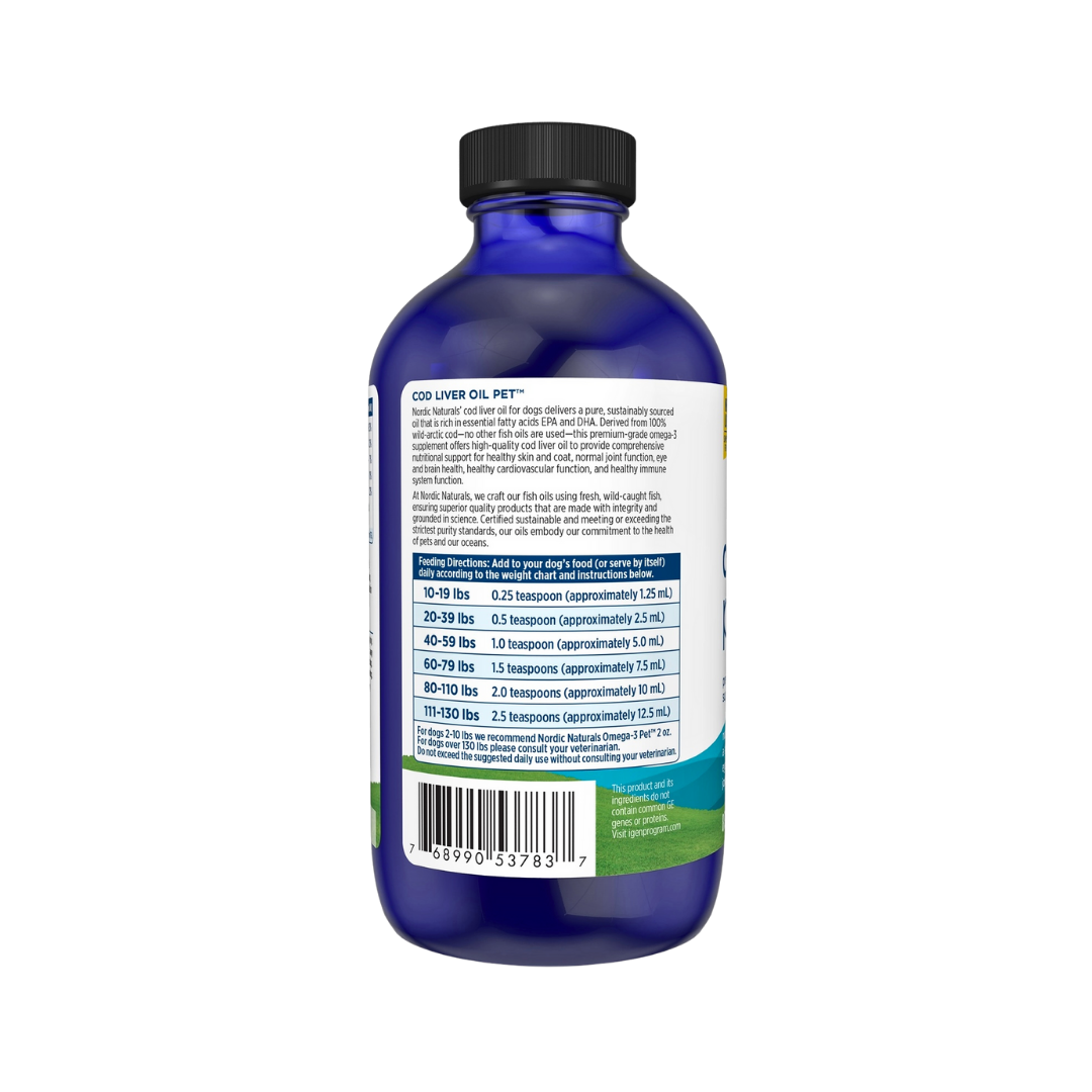 Nordic Naturals Pet Cod Liver Oil | High-Quality + Sustainably Sourced
