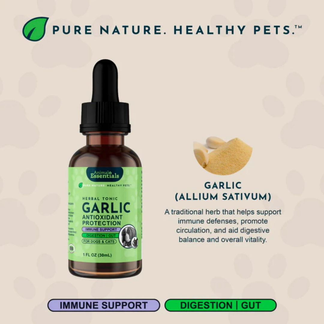 Animal Essentials Garlic | Immune Support + Natural Pest Repellent