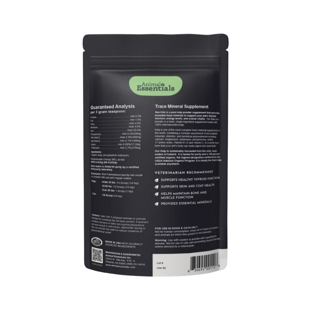 Animal Essentials Sea-Vital | Organic Ocean Kelp + Trace Minerals