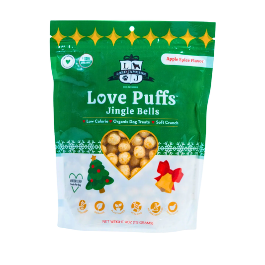 Lord Jameson Jingle Bells | Natural USDA Organic Low-Calorie Apple Cinnamon Training Treats