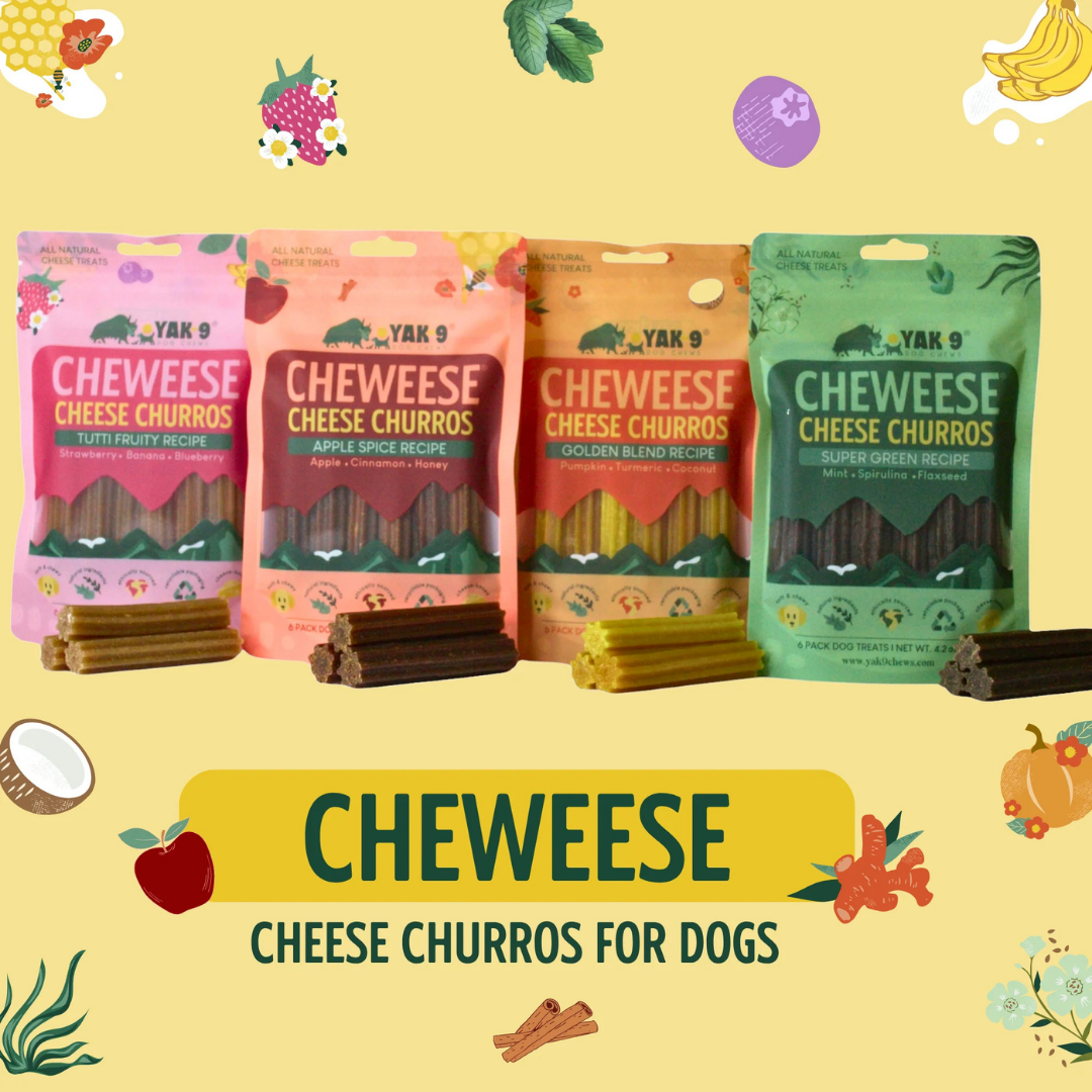 Cheweese Golden Blend | High-Protein Yak Cheese Chews