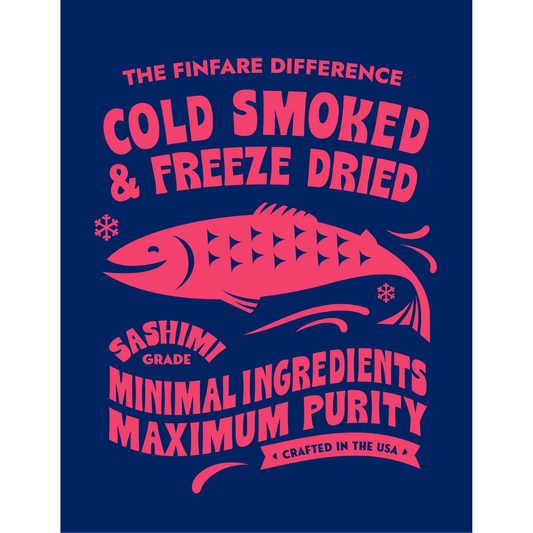 Finfare Freeze Dried Salmon Skin Strips