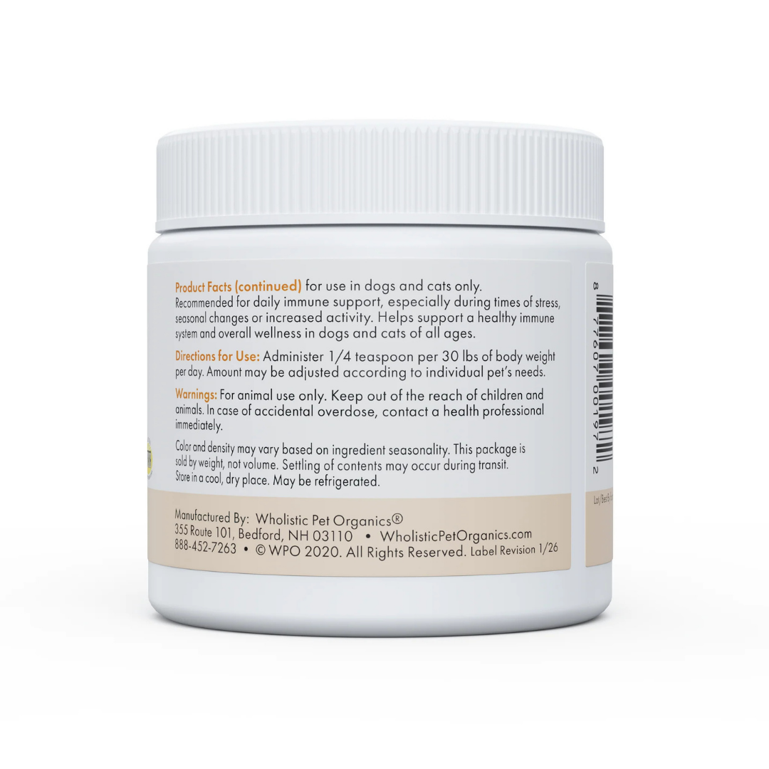 Wholistic Pet Organics Pure Vitamin C | Non-Acidic Patented Vitamin C for Immune, Joint & Antioxidant Support