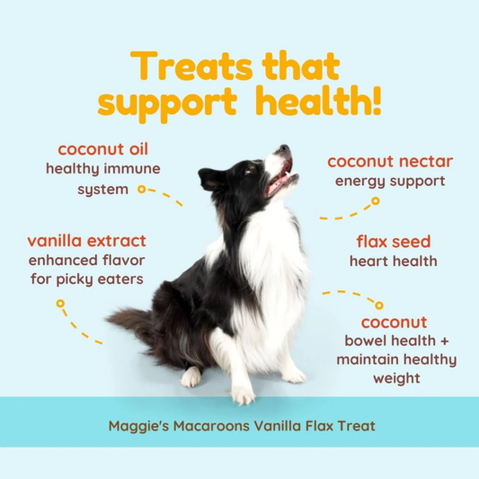 Maggie's Macaroons Coconut Vanilla Flax | Soft Organic Coconut Treats