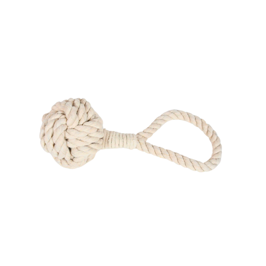 Our Green House Durable Rope Tug Toy | Natural Cotton Tug, Fetch & Chew Toy
