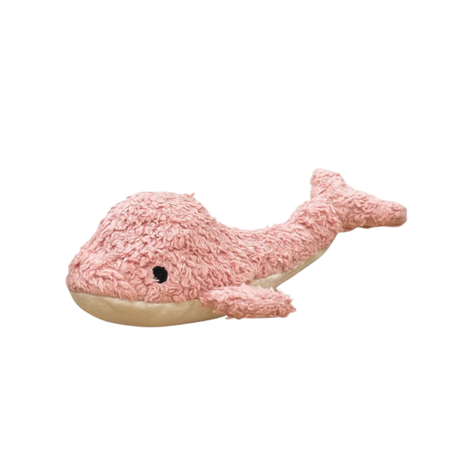 Our Green House Organic Sherpa Whale Dog Toy | Durable Quiet Plush