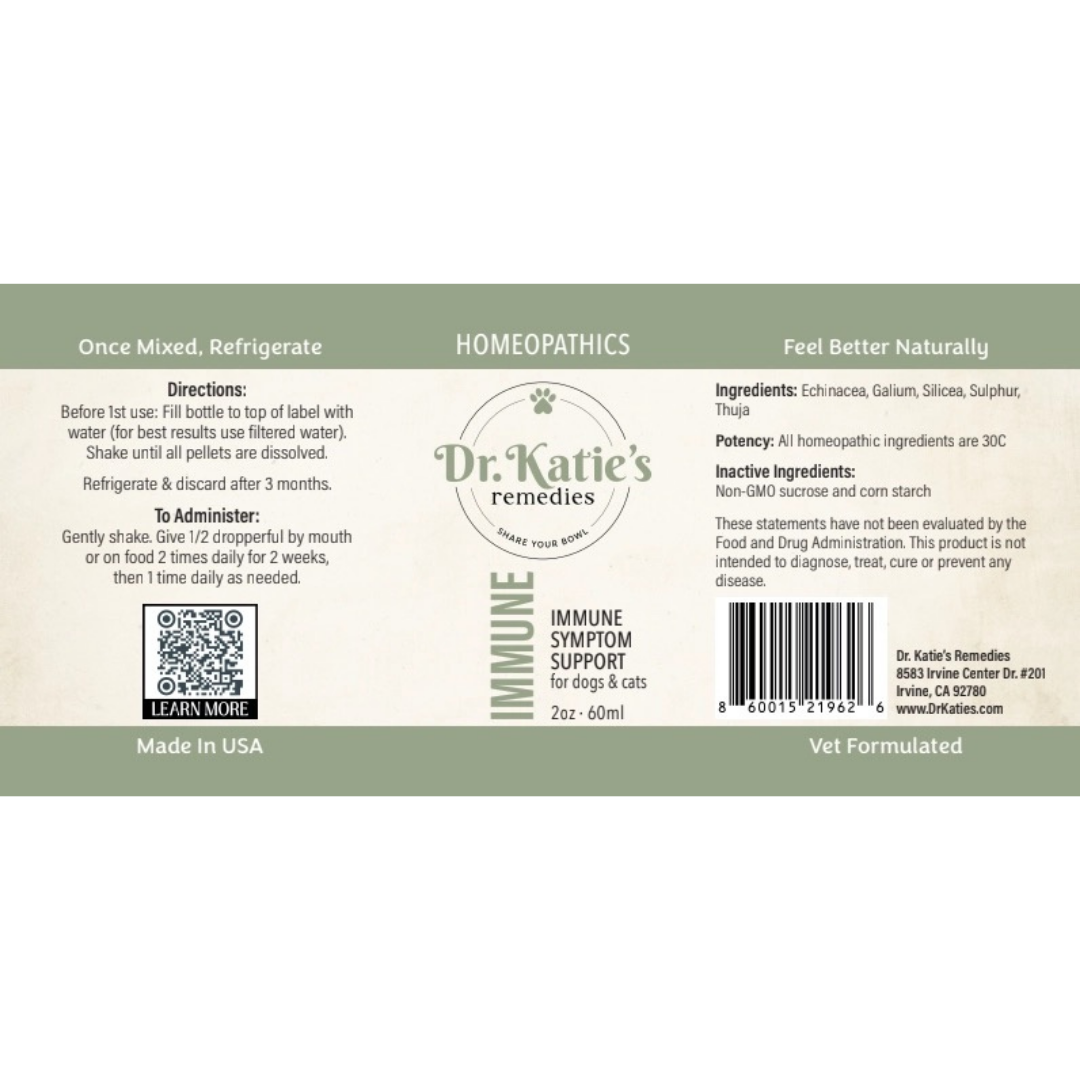 Dr. Katie's Immune | Vet-Formulated Natural Homeopathic Immune + Wellness Support