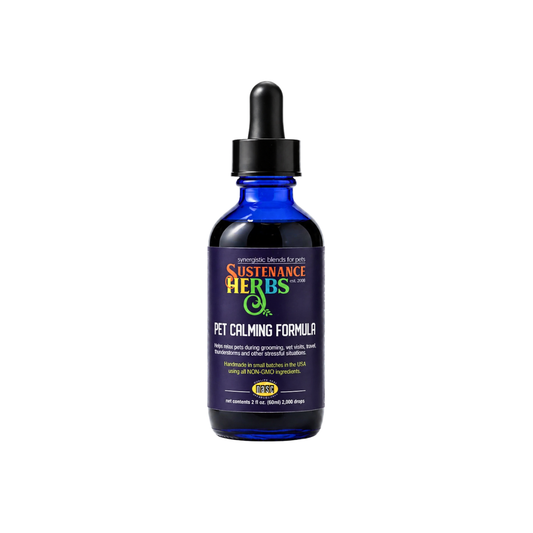 Sustenance Herbs Pet Calming | Natural Storm, Fireworks & Vet Anxiety Relief