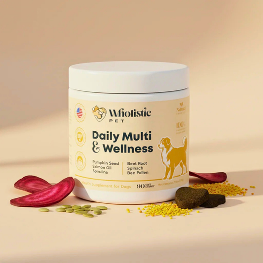 Wholistic Pet Organics Multi & Wellness Soft Chews | Natural Whole-Food Daily Multivitamin