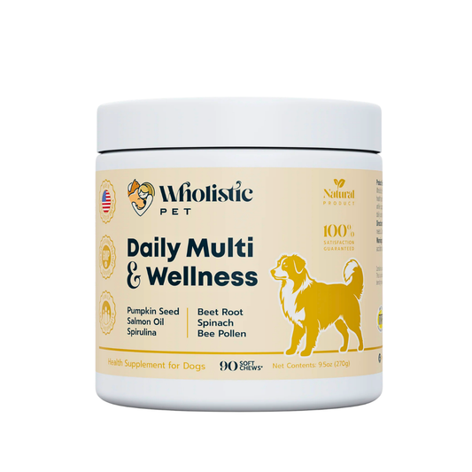 Wholistic Pet Organics Multi & Wellness Soft Chews | Natural Whole-Food Daily Multivitamin
