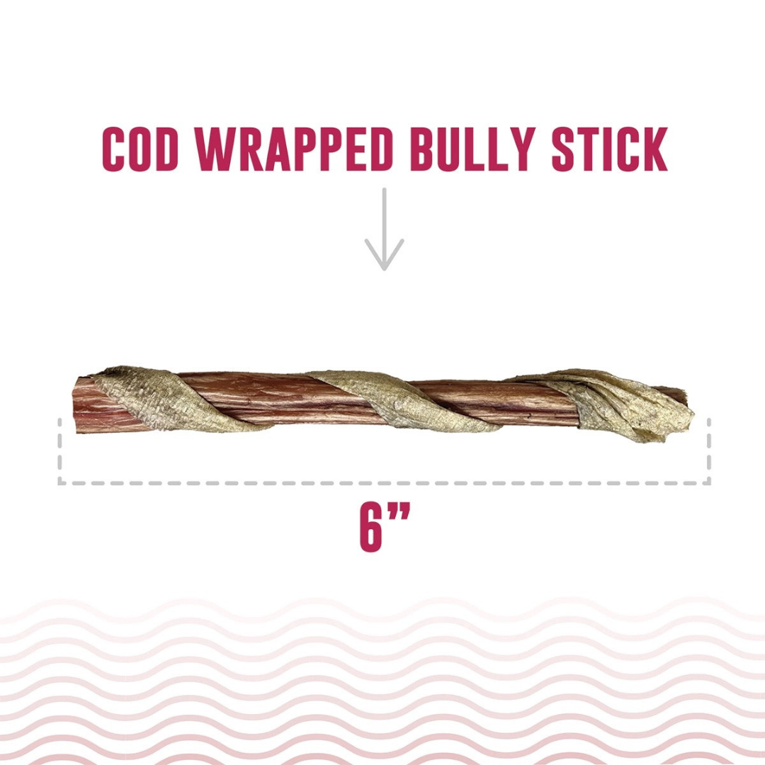 Icelandic+ Fish Sticks Cod Wrapped Bully Sticks