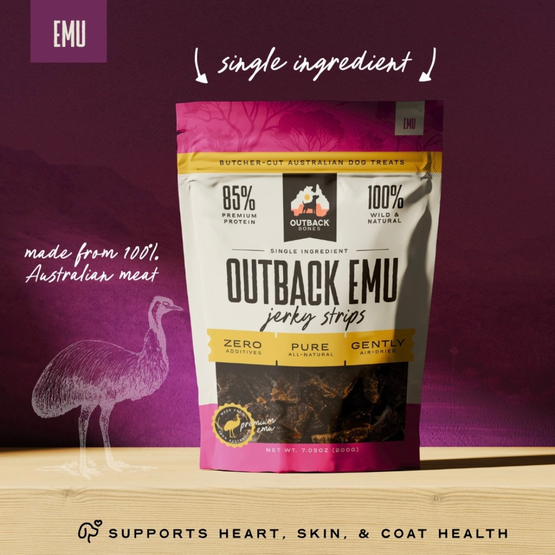 Outback Bones Emu Jerky Strips