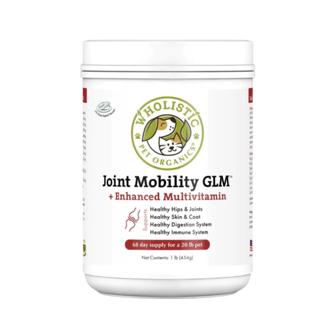 Wholistic Pet Organics Joint Mobility GLM | Multivitamin + Joint Support + Green Lipped Mussels