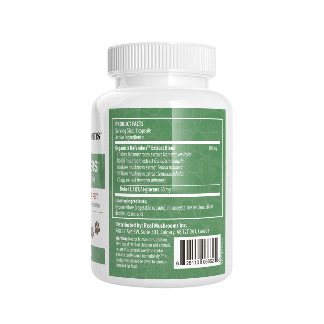 Real Mushrooms 5 Defenders | Organic Immune Support Mushroom Blend