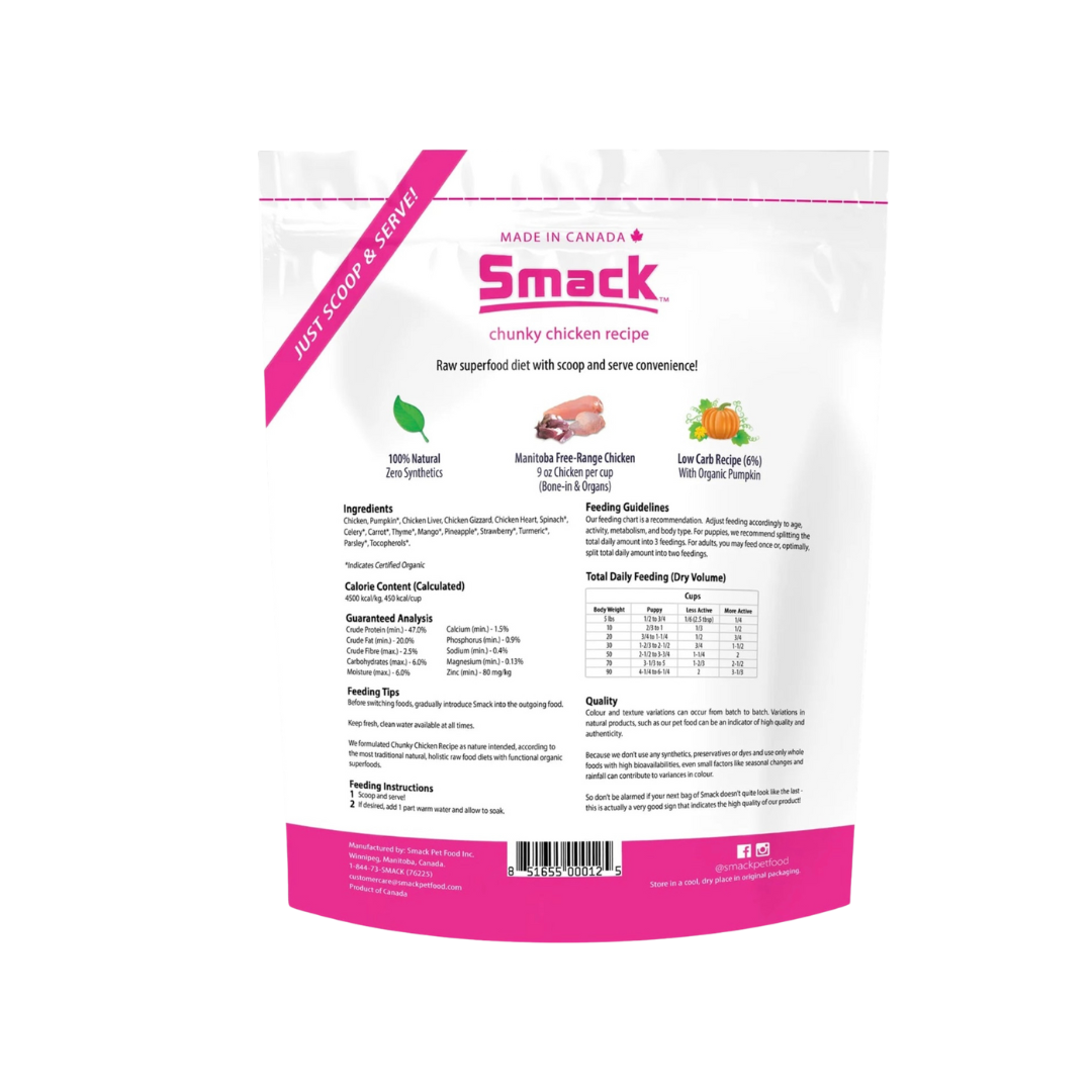Smack Raw Dehydrated Superfood | Chunky Chicken