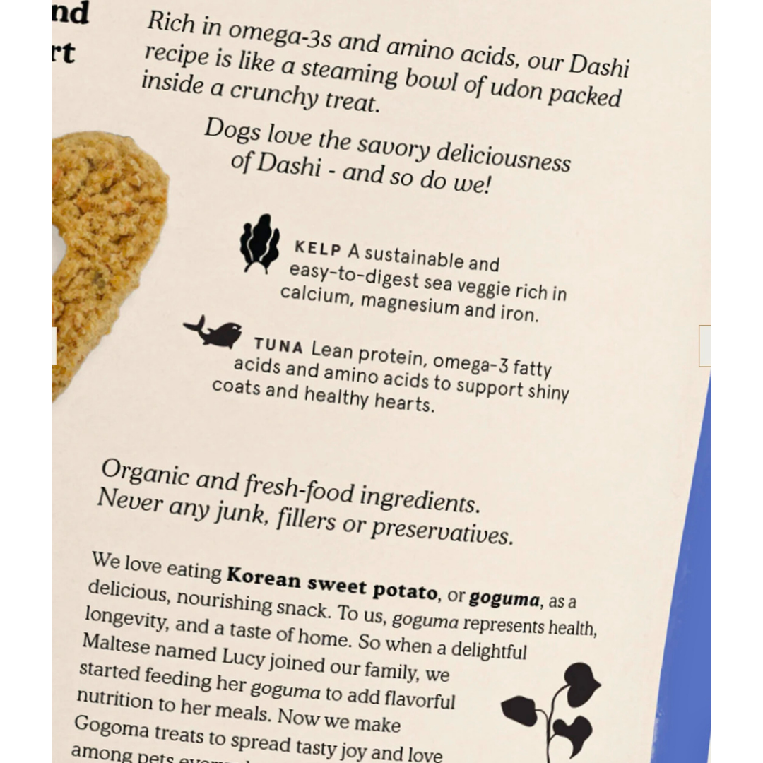 Gogoma Treats Kelp + Tuna | Shiny Coat & Healthy Heart