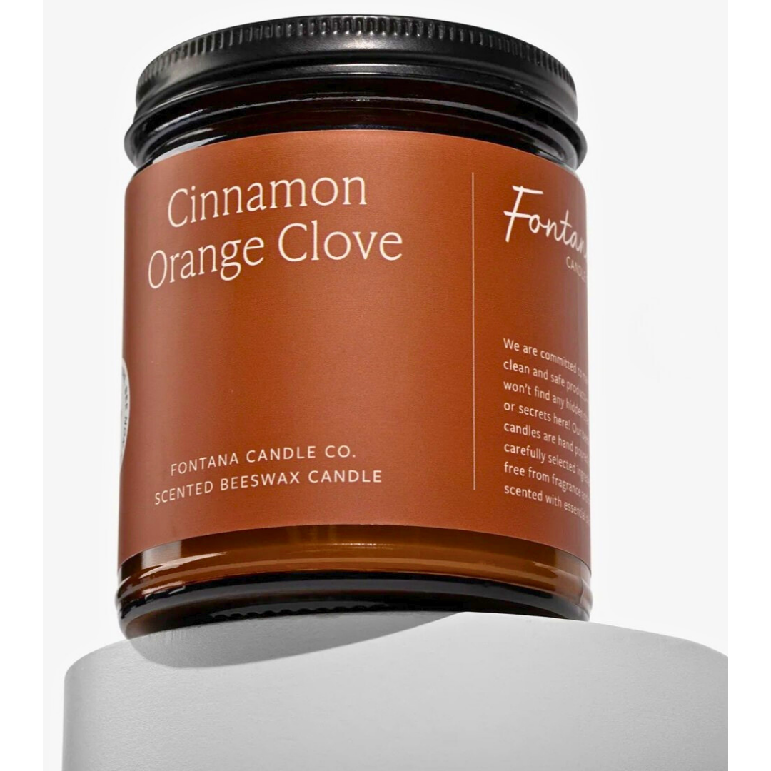 Fontana Essential Oil Candle | Cinnamon Orange Clove