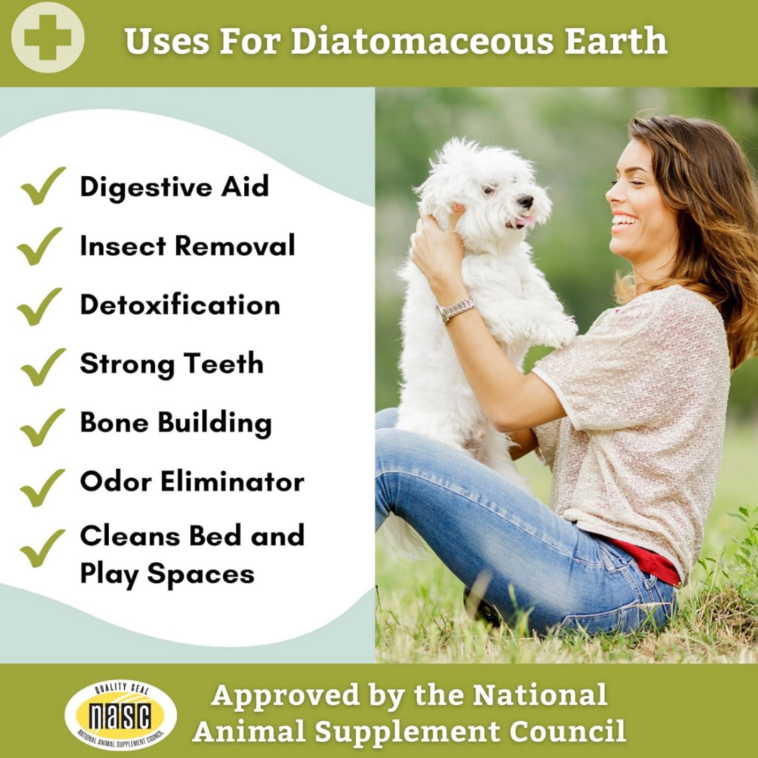 Wholistic Pet Organics Diatomaceous Earth | Natural Parasite Control
