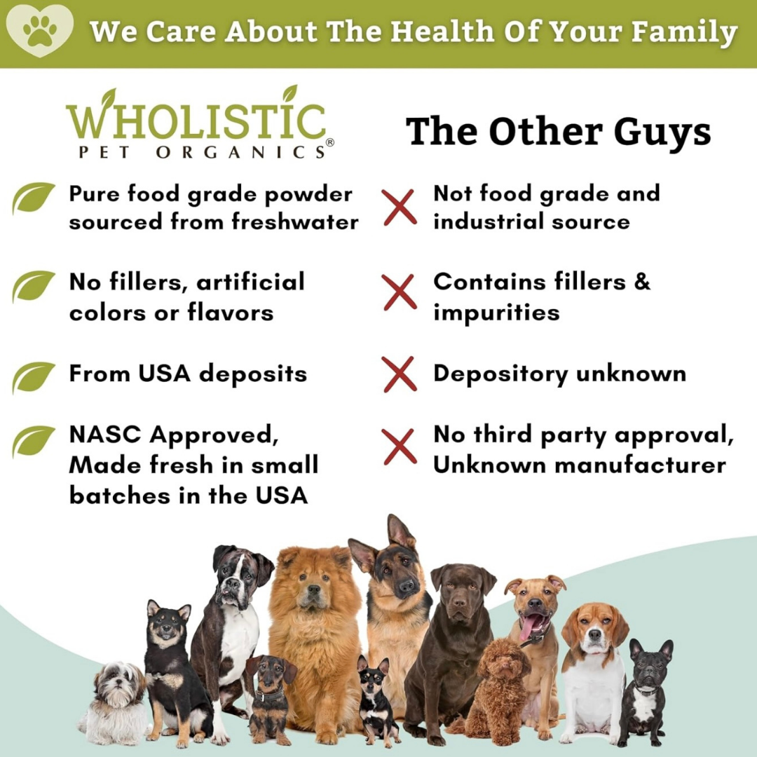 Wholistic Pet Organics Diatomaceous Earth | Natural Parasite Control