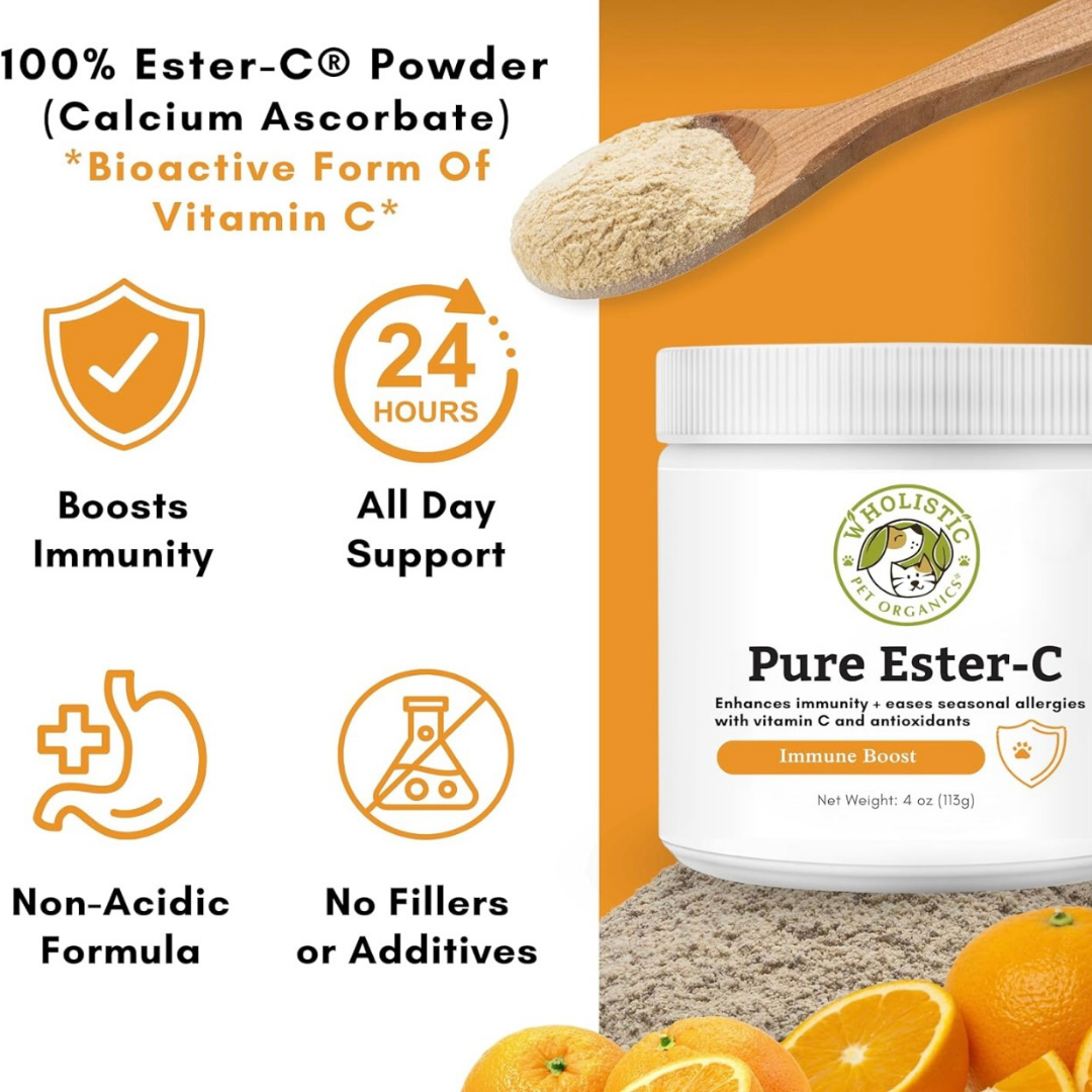 Wholistic Pet Organics Ester C | Advanced Vitamin C + Immune Support