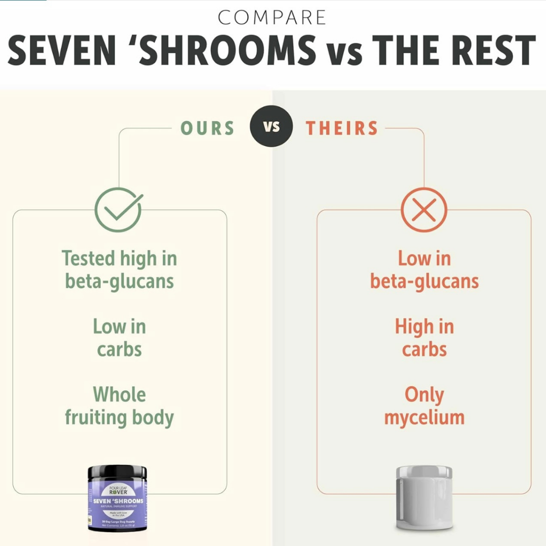 Four Leaf Rover Seven 'Shrooms | Organic Mushroom Blend for Immune Support