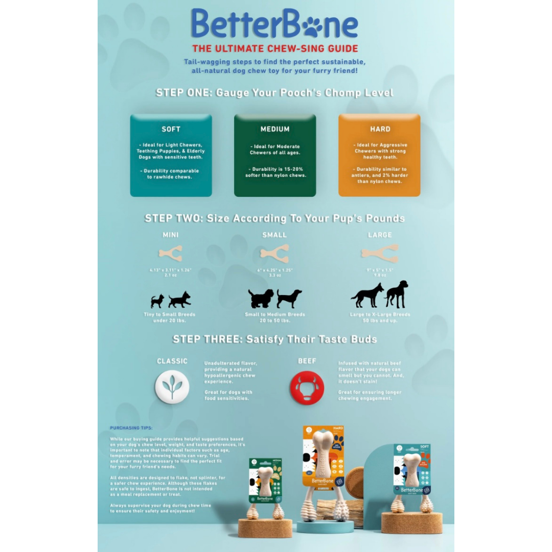 BetterBone Natural Dog Chew | Medium