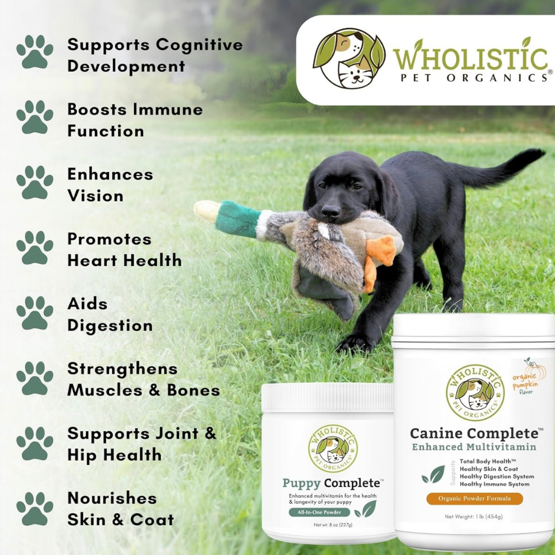 Wholistic Pet Organics Canine Complete + Organic Pumpkin | Comprehensive Multivitamin