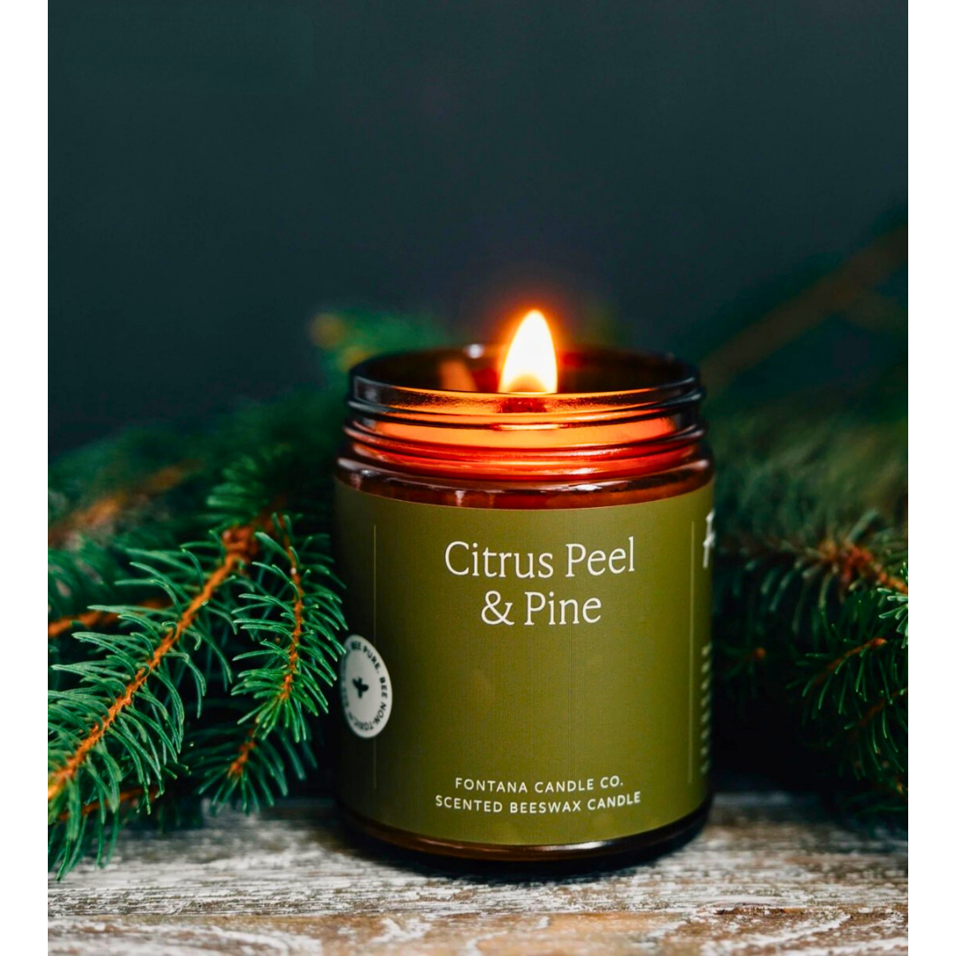 Fontana Essential Oil Candle | Citrus Peel + Pine
