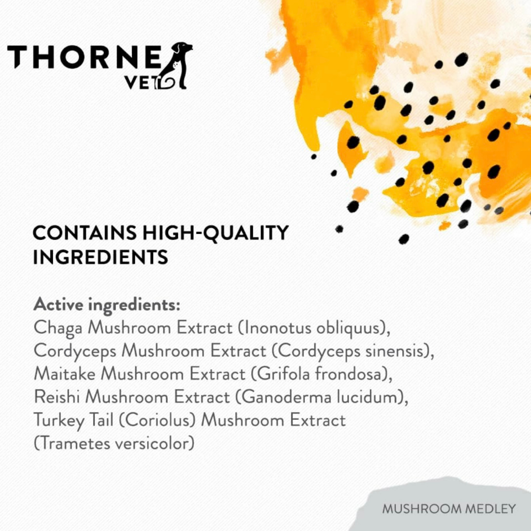 ThorneVet Mushroom Medley | Immune Supporting Mushroom Complex