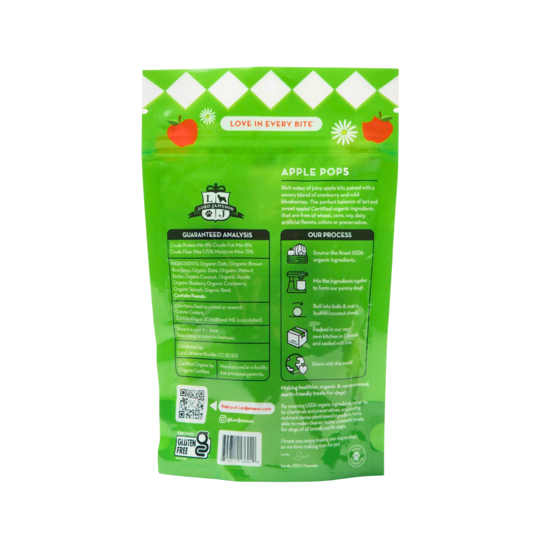 Lord Jameson Organic Treats | Apple Pops