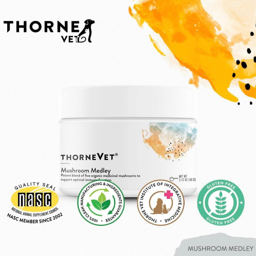 ThorneVet Mushroom Medley | Immune Supporting Mushroom Complex