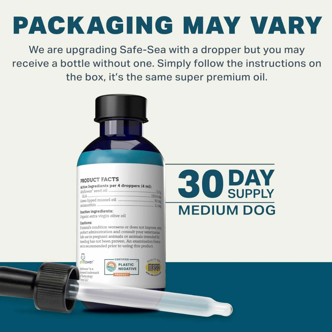 Four Leaf Rover Safe-Sea | Green Lipped Mussel Oil for Joint + Skin Health