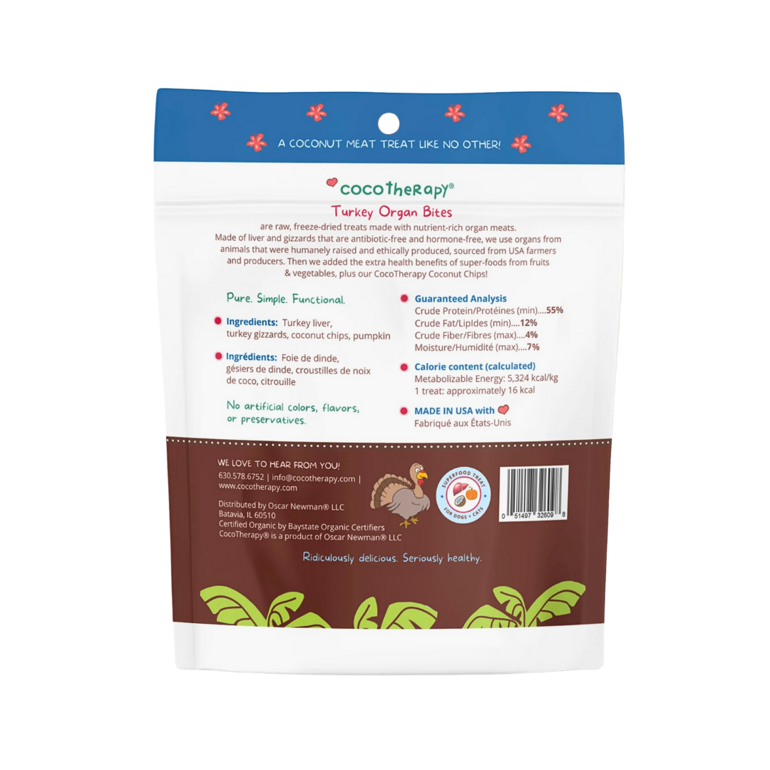 Cocotherapy Organ Treats | Turkey + Pumpkin