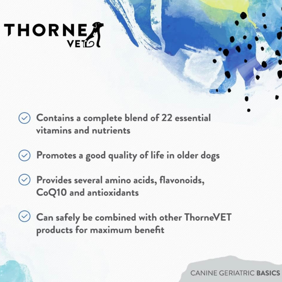 ThorneVet Canine Geriatric Basics | Comprehensive Senior Dog Support for Aging Health