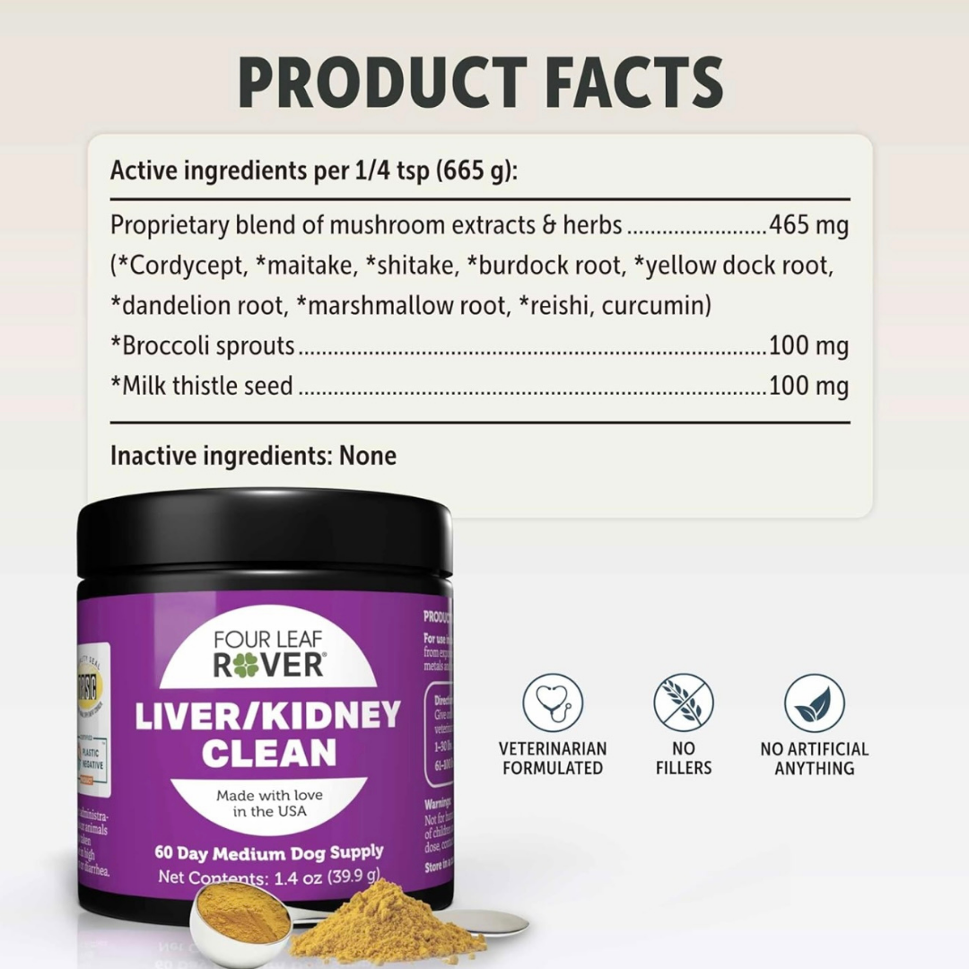Four Leaf Rover Liver/Kidney Clean | Natural Detox Support