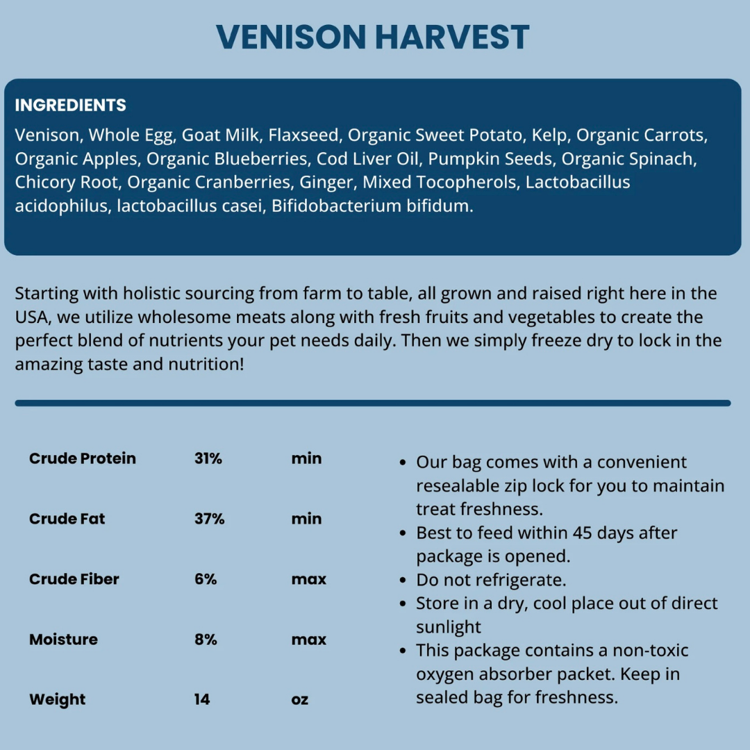 Shepherd Boy Farms Freeze-Dried Raw | Venison