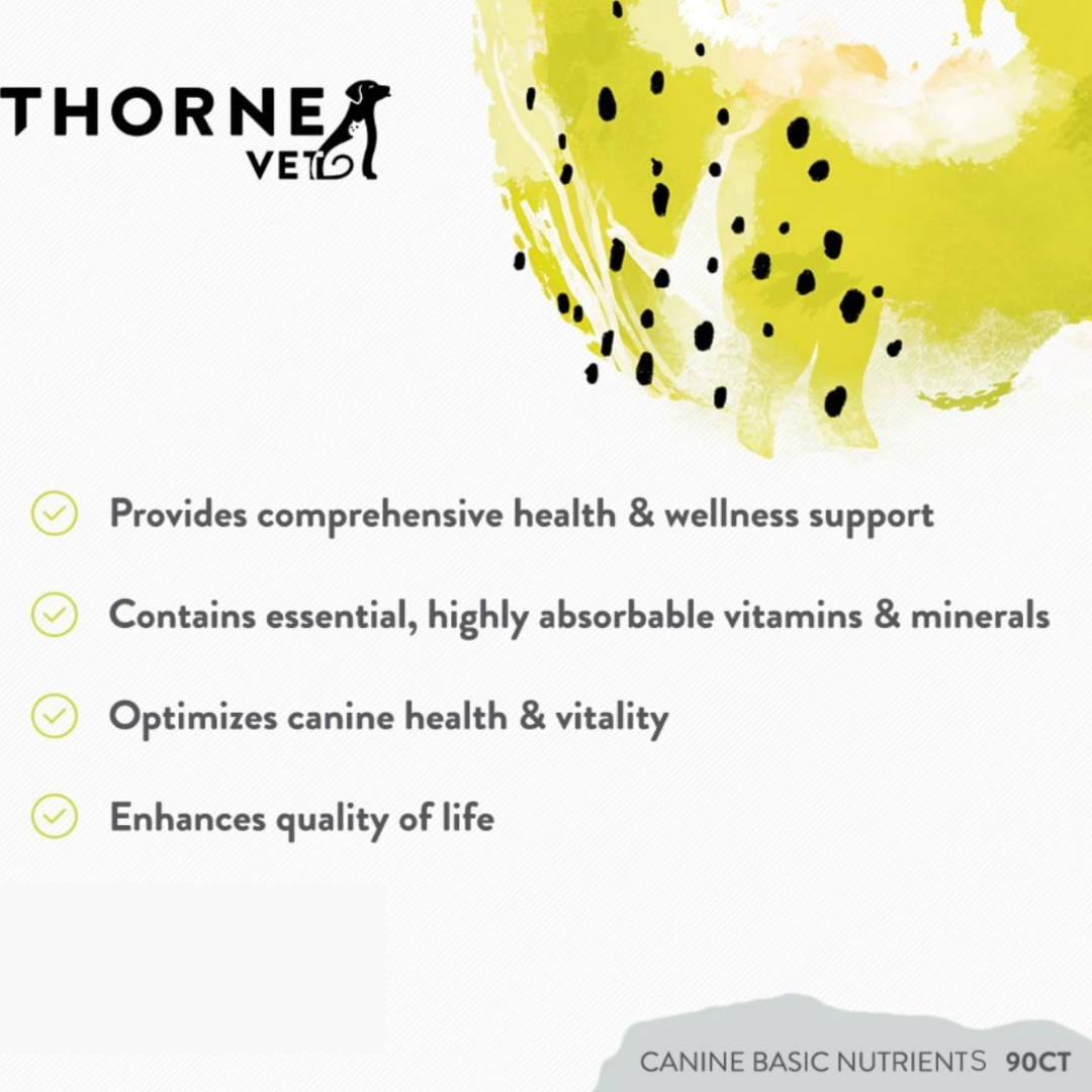 ThorneVet Canine Basic Nutrients | Comprehensive Multivitamin