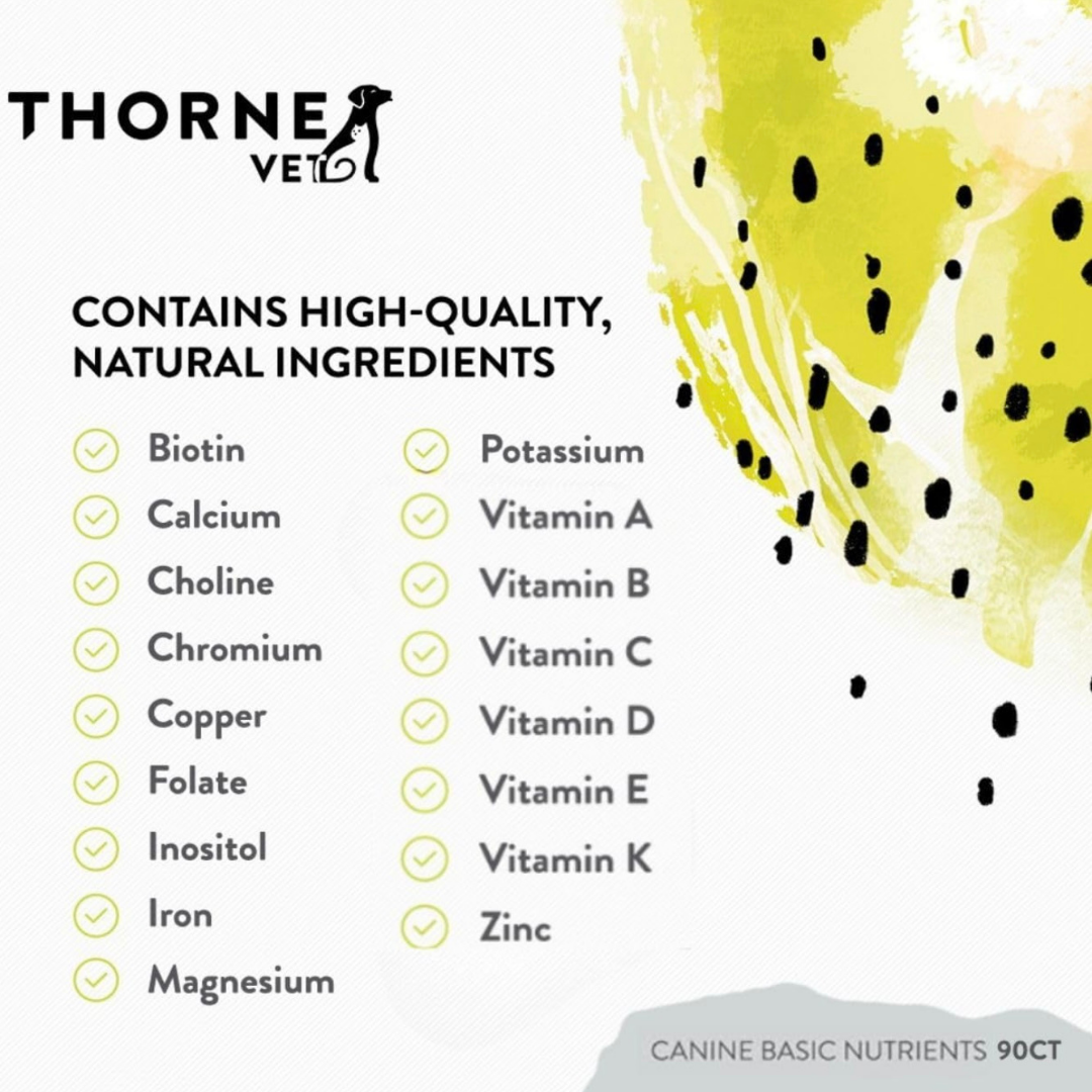 ThorneVet Canine Basic Nutrients | Comprehensive Multivitamin