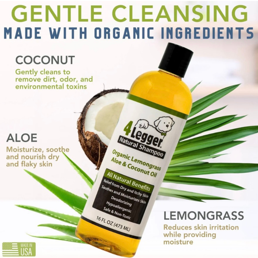 4-Legger Organic Shampoo | Lemongrass + Aloe