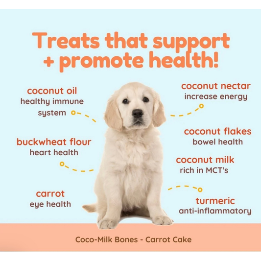 CocoTherapy Organic Coco-Milk Bones | Carrot Cake