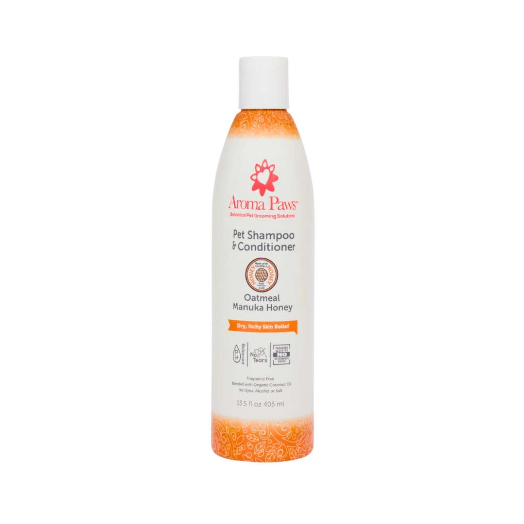 Aroma Paws Oatmeal Manuka Honey Shampoo | Dry + Itchy Skin Relief