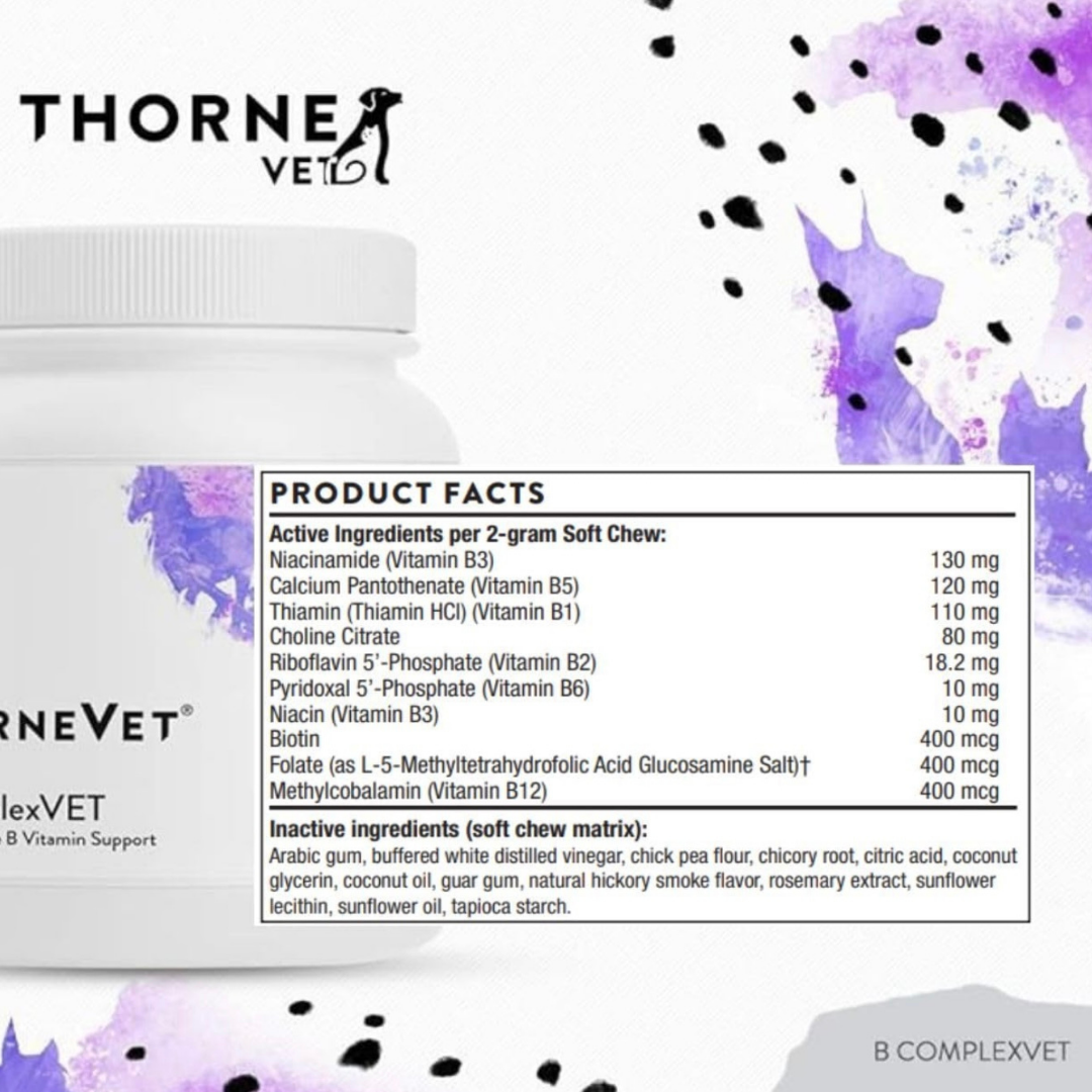 ThorneVet B-Complex Chews | Bioavailable B Vitamin Support